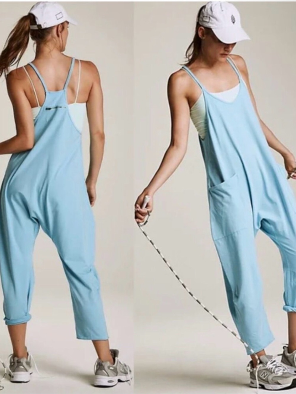Free People Hotshot Onesie in discontinued color Mediterranean Blue size S - Picture 2 of 7